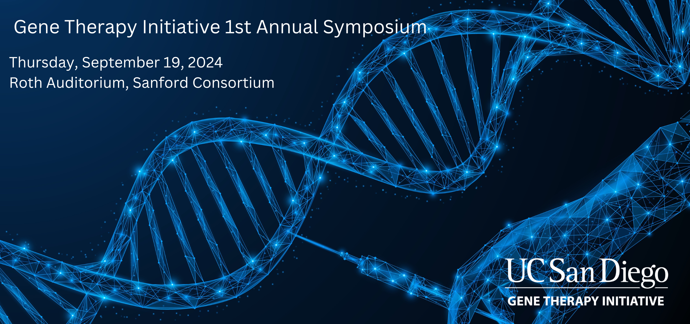 Gene Therapy Initiative 1st Annual Symposium - No CME Banner